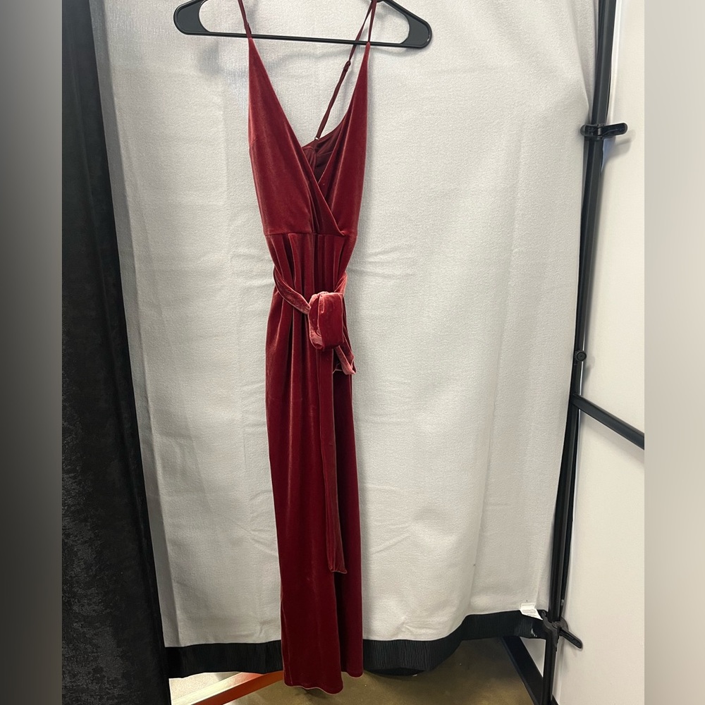 Express velvet jumpsuit good condition